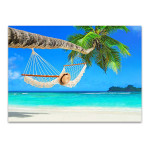 Hammock Palm Tree Wall Art Print