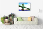 Manhattan Bridge New York Wall Art Print on the wall