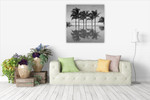 Palm Trees Serenity Wall Art Print on the wall