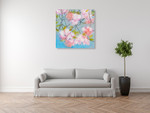 Japan Cherry Blossom Wall Art Print on the wall