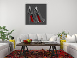 Stilettos II Wall Art Print on the wall