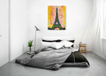 Eiffel Tower Paris Wall Art Print on the wall