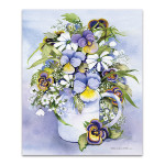 Purple Pansy Wall Art Print