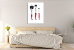 Beauty Brushes Wall Art Print on the wall