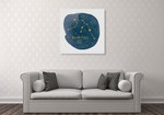 Horoscope Aquarius Wall Art Print on the wall