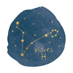 Horoscope Pisces Wall Art Print