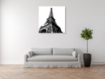 High Eiffel Tower Wall Art Print on the wall