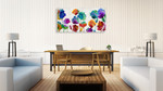 Playful Blossom Wall Art Print on the wall