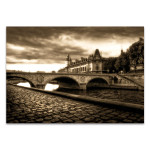 Bridge on The Seine Wall Art Print