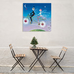 To the Moon and the Stars Wall Art Print on the wall