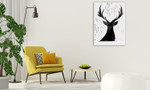 Deer Friend Wall Art Print on the wall