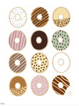 Donuts Wall Art Print