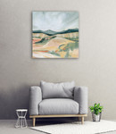 Vermillion Landscape II Wall Art Print on the wall