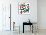 Jungle Love II Wall Art Print on the wall