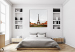 Eiffel Tower Wall Art Print on the wall