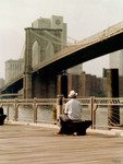 New York Man at the Brooklyn I Wall Art Print