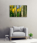 Aspen Grove In Autumn Wall Art Print on the wall