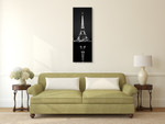 Eiffel Reflection Wall Art Print on the wall