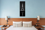 Eiffel Reflection Wall Art Print on the wall