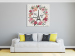 Paris is Blooming IV Wall Art Print on the wall