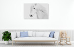 Classic White Wall Art Print on the wall