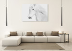 Classic White Wall Art Print on the wall