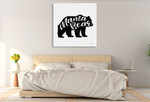 Mama Bear Wall Art Print on the wall