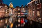 Amsterdam by Night Wall Art Print