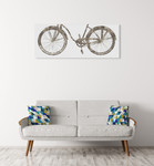 Bike Ride III Wall Art Print on the wall