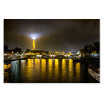 Eiffel Tower Lights Wall Art Print