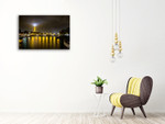 Eiffel Tower Lights Wall Art Print on the wall