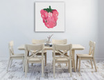 Raspberry Wall Art Print on the wall