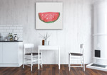 The Watermelon Wall Art Print on the wall