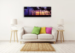 Sunrise Palm Cove Wall Art Print on the wall