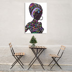 Africa Street Wall Art Print on the wall