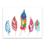 Rainbow Feathers IV Wall Art Print