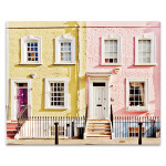 London Houses Spring Wall Art Print