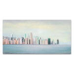 New York Skyline Blue Wall Art Print