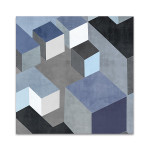 Cubic in Blue II Wall Art Print