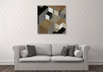 Cubic in Neutral II Wall Art Print on the wall