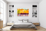 Abstract Landscape Wall Art Print on the wall