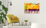 Abstract Landscape Wall Art Print on the wall