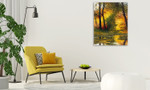 Autumn Pond Wall Art Print on the wall