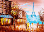 Street Views of Paris Wall Art Print