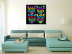 Leopard Wall Art Print on the wall