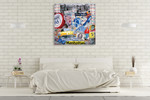 Manhattan Story Wall Art Print on the wall