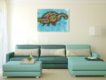 Turtle Wall Art Print on the wall