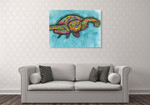 Turtle Wall Art Print on the wall