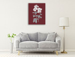 Pomegranate Botanical III Wall Art Print on the wall