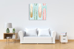 Surfs Up Pattern VIIIB Wall Art Print on the wall